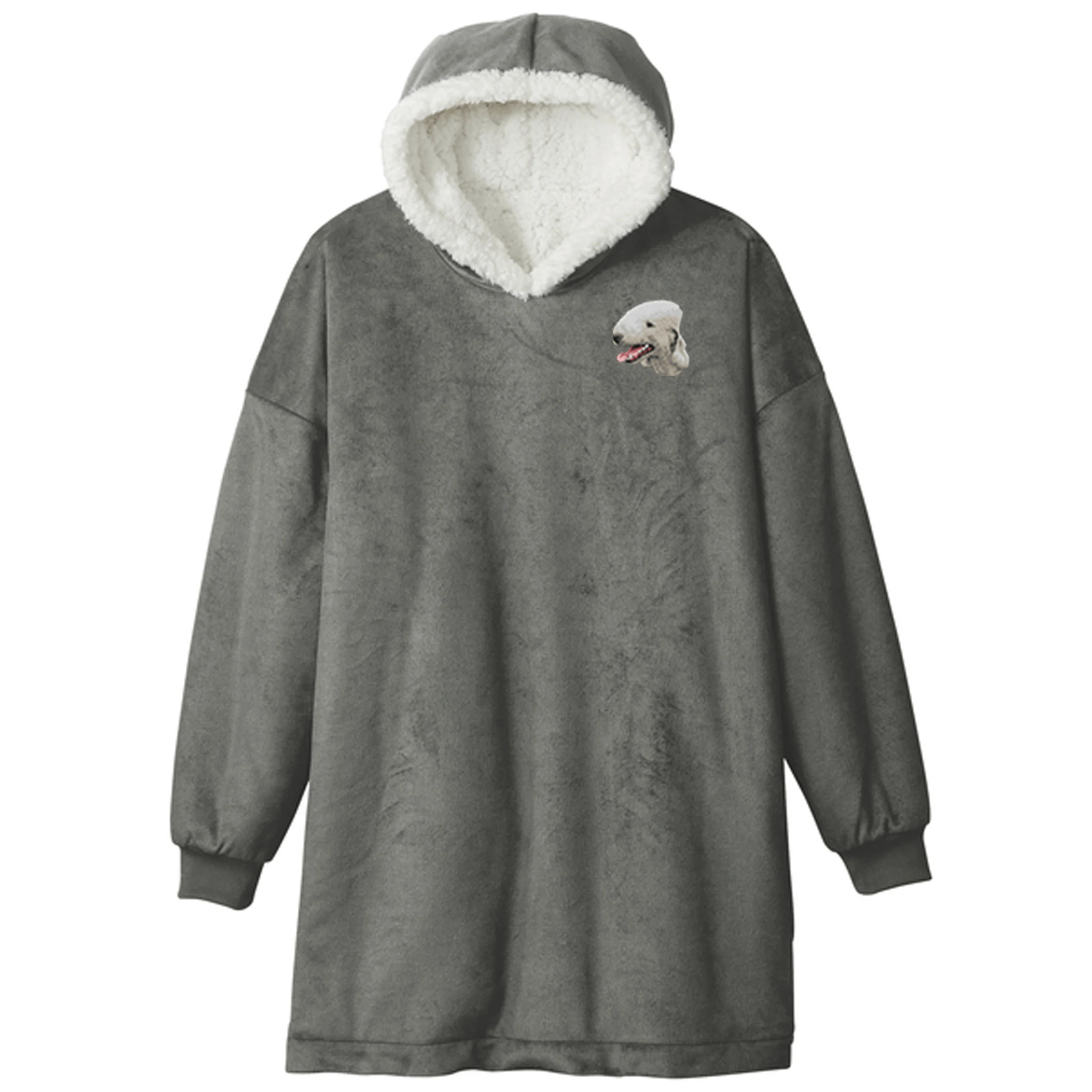 Bedlington Terrier Embroidered Wearable Blanket - Image 5