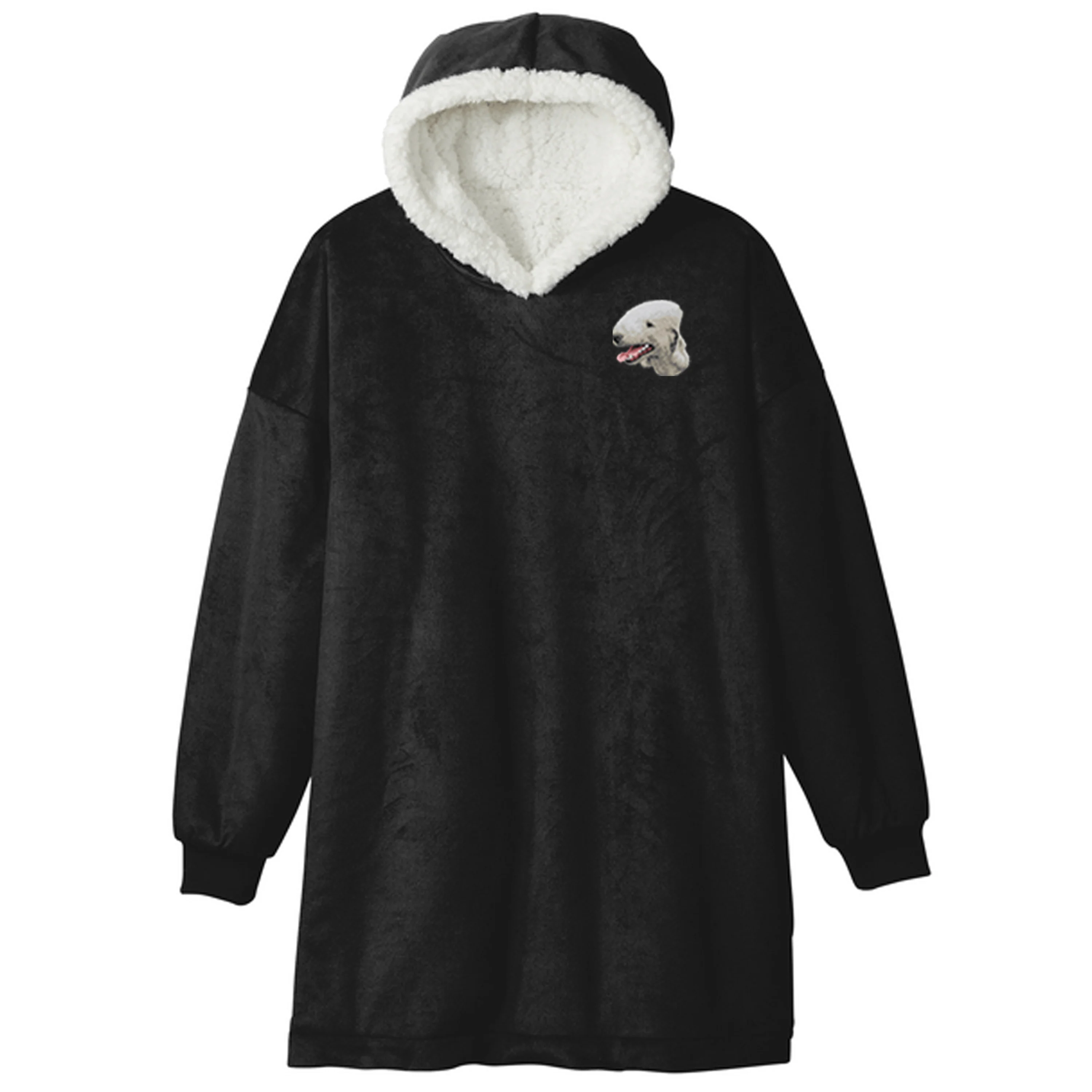 Bedlington Terrier Embroidered Wearable Blanket - Image 7