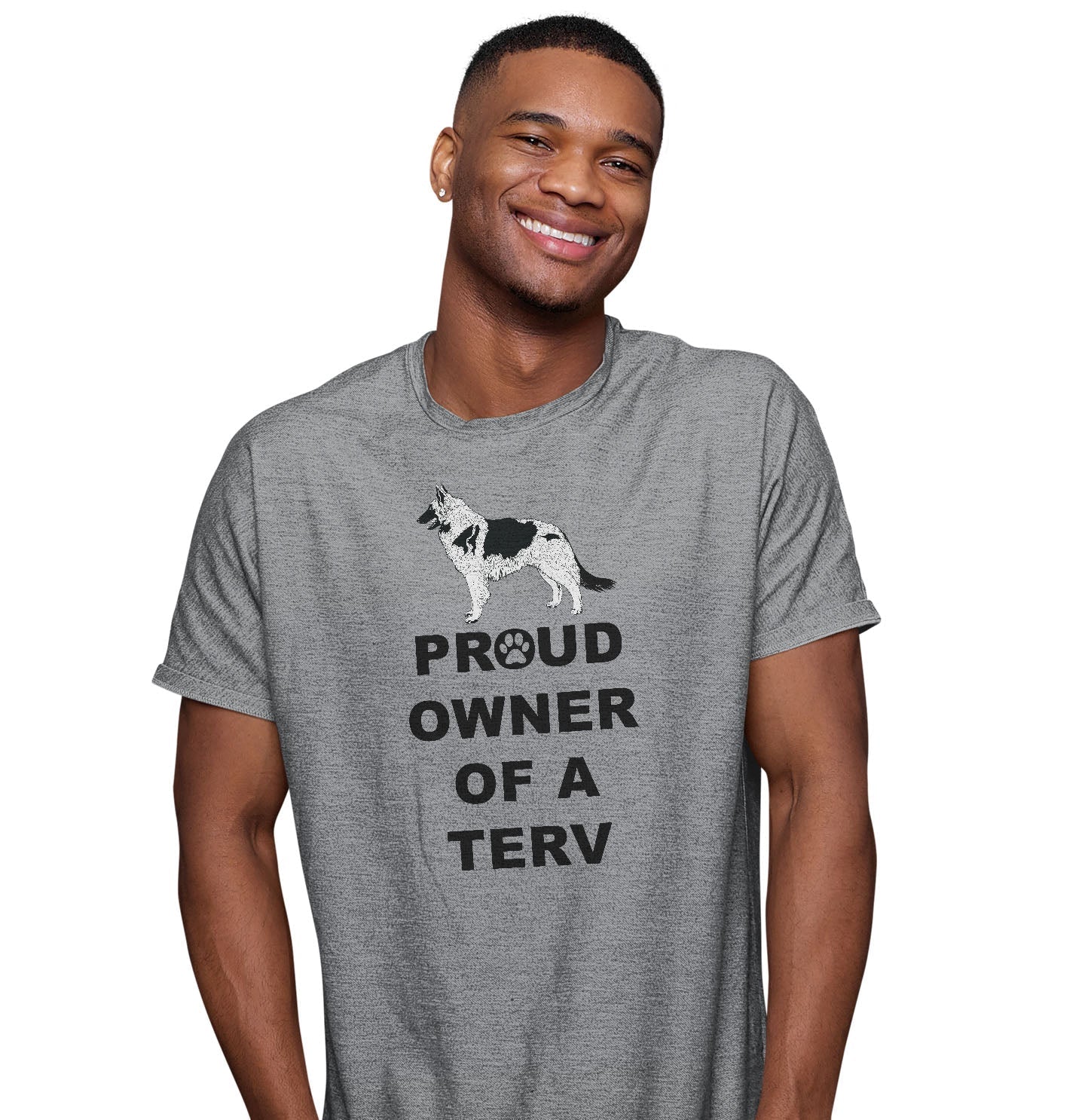 Belgian Tervuren Proud Owner - Adult Unisex T-Shirt - Image 3