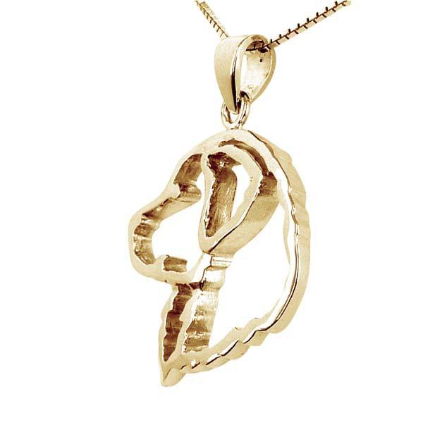 Bernese Mountain Dog 14K Gold Cut Out Pendant - Image 2