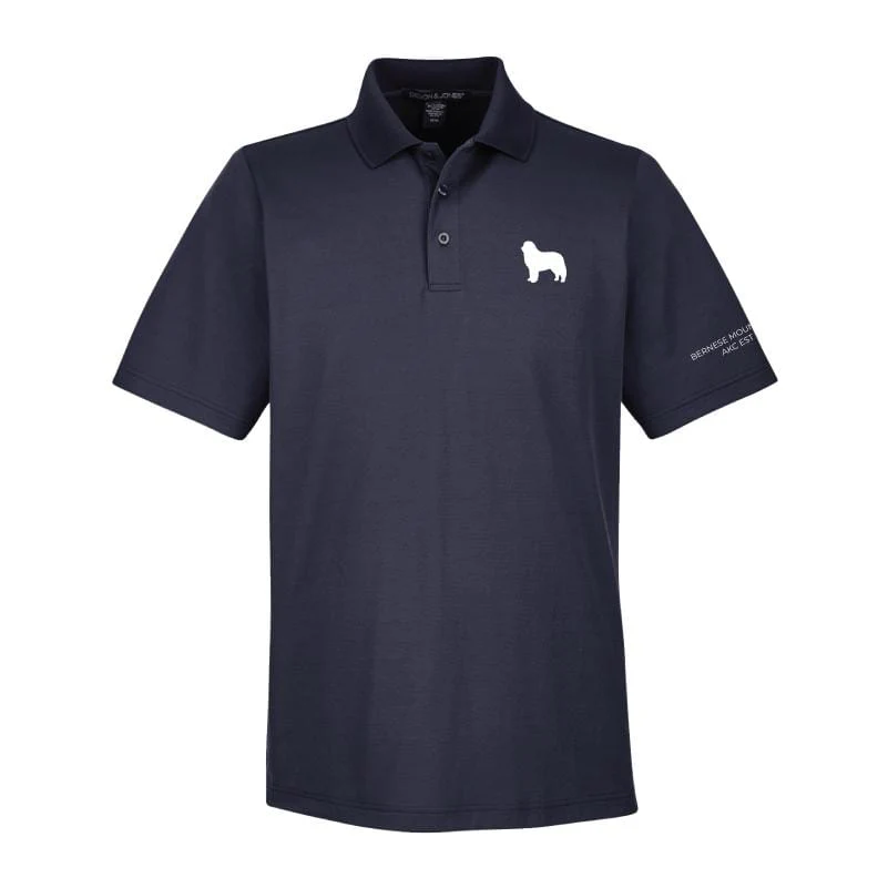 Bernese Mountain Dog Embroidered AKC Men's Polo - Image 9