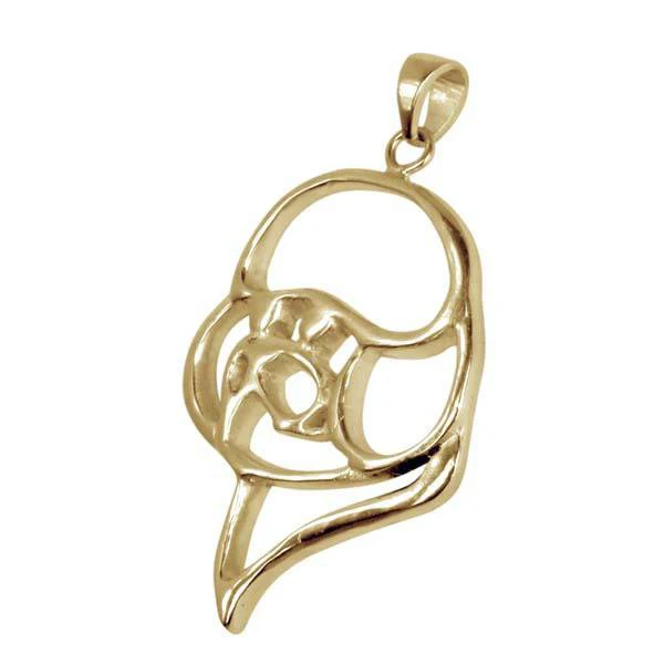 Bichon Frise 14K Gold Cut Out Pendant - Image 3