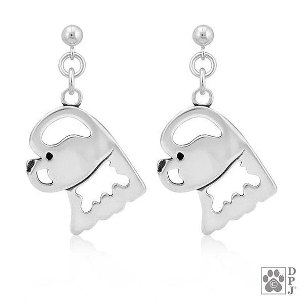 Bichon Frise, Head, Earring - Image 2