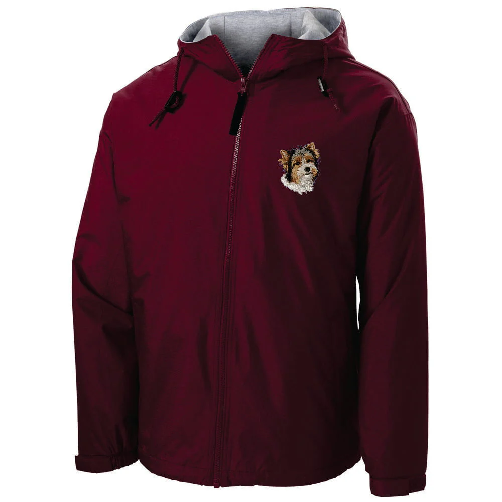 Biewer Terrier Embroidered Hooded Jacket
