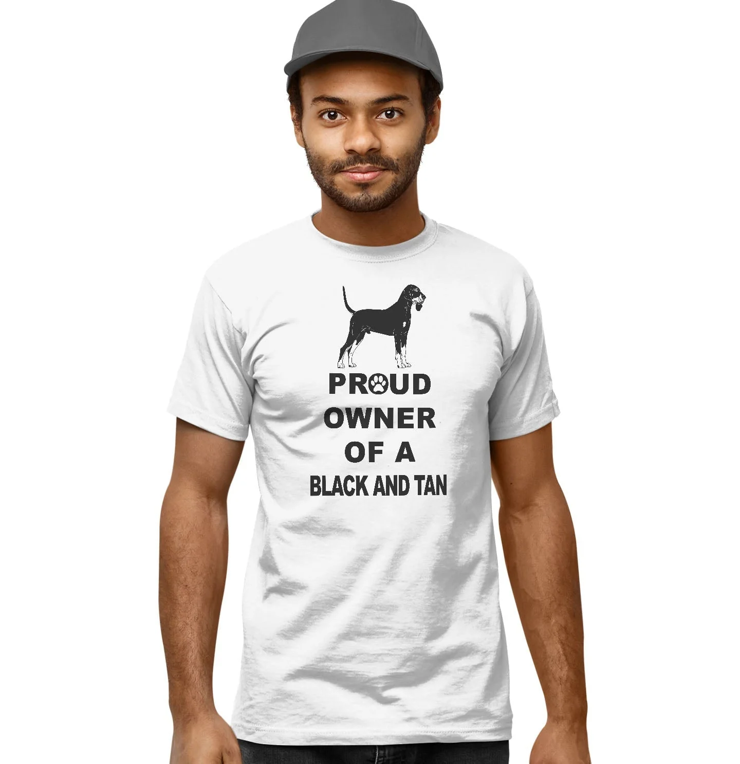 Black and Tan Coonhound Proud Owner - Adult Unisex T-Shirt - Image 4