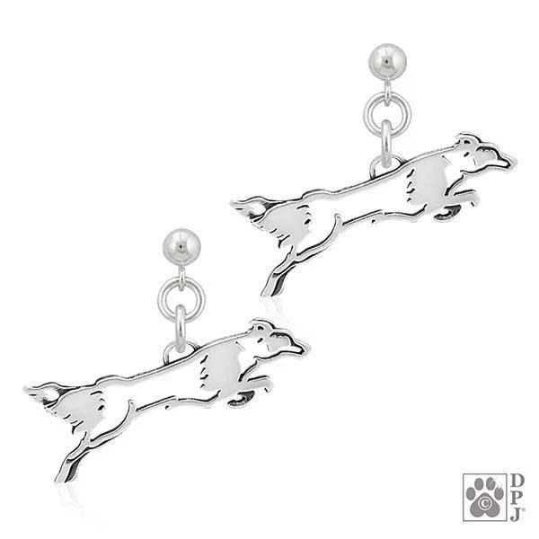 Border Collie, Flying, Earrings - Image 2
