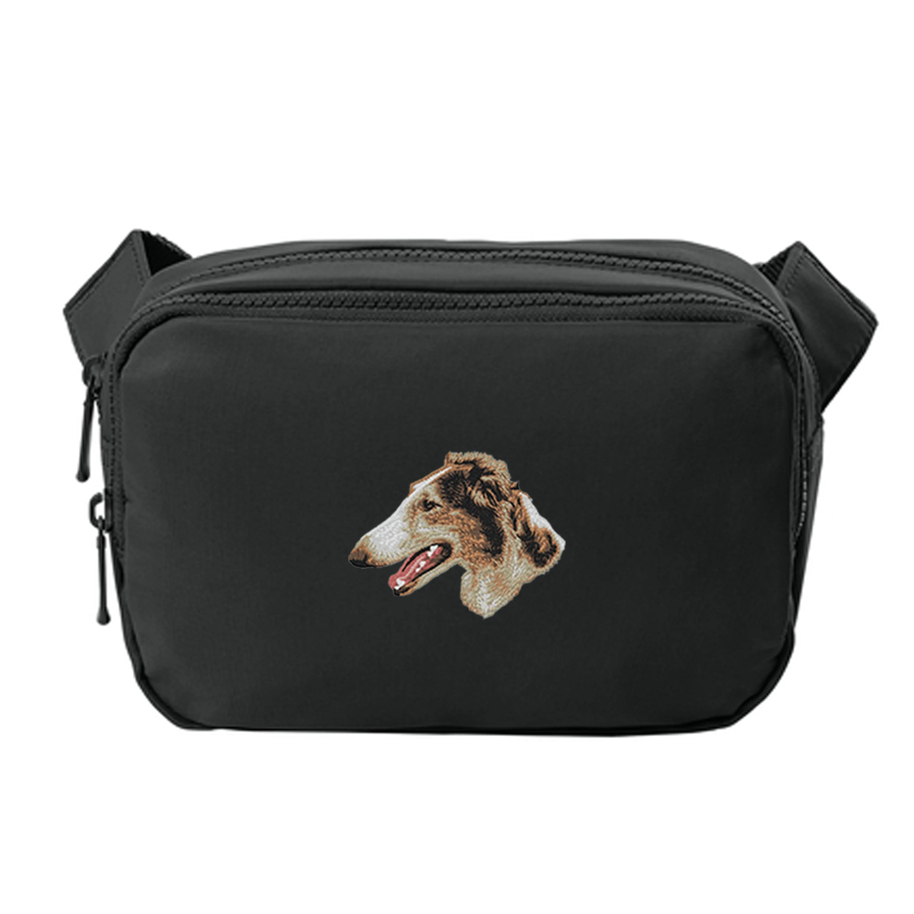 Borzoi Embroidered Crossbody Bag