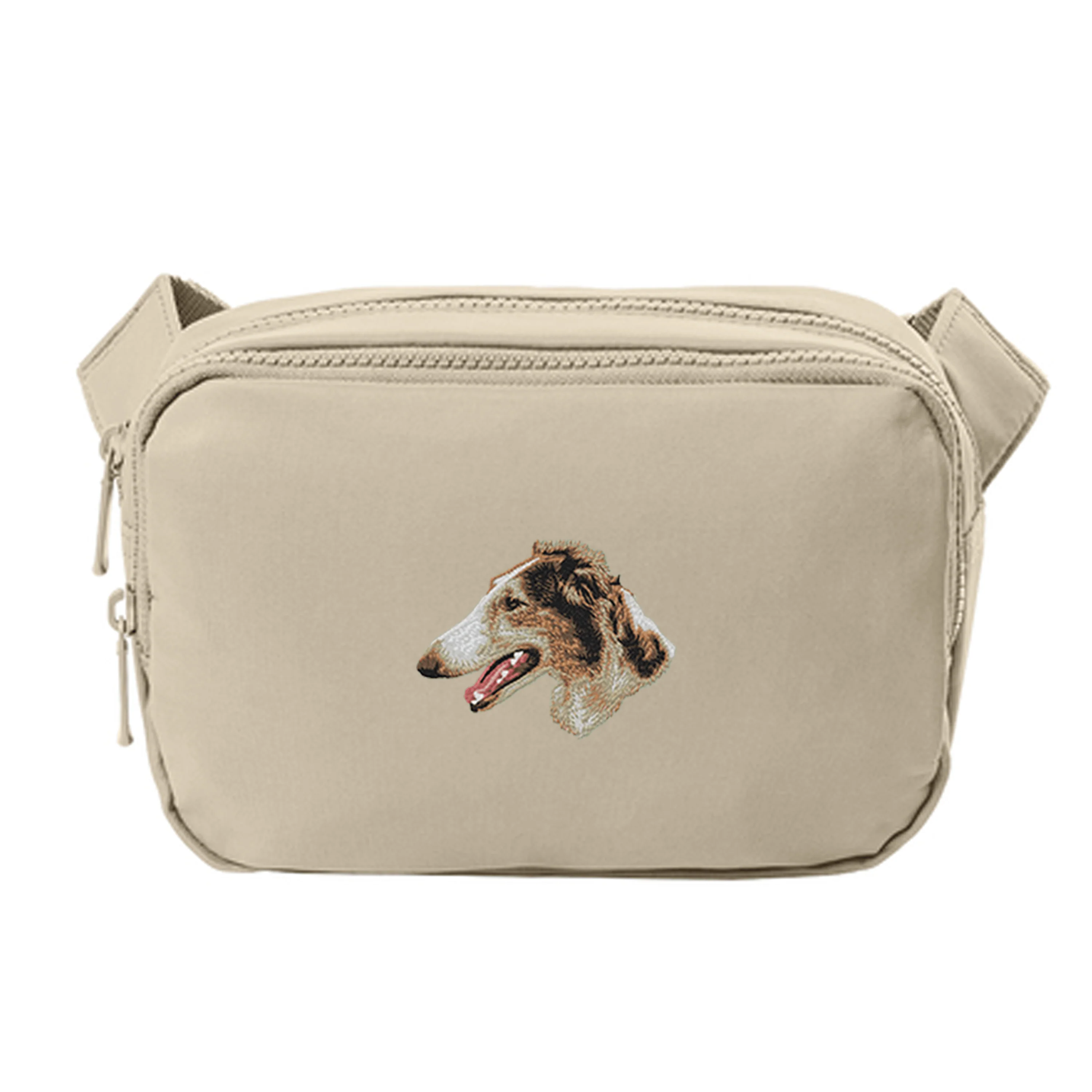 Borzoi Embroidered Crossbody Bag - Image 3