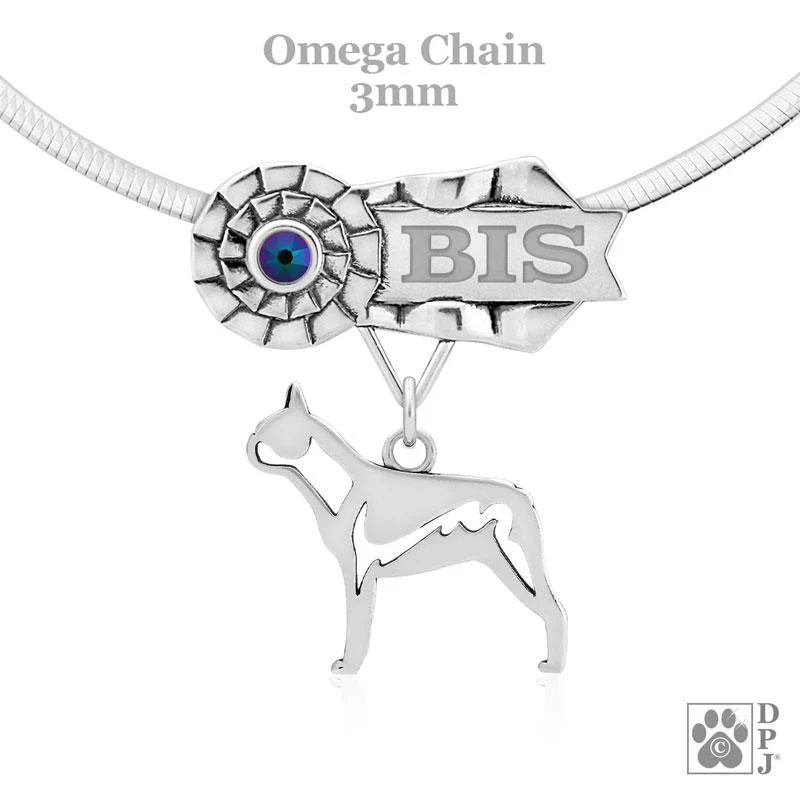 Boston Terrier, Body, Engravable Ribbon Charm Holder