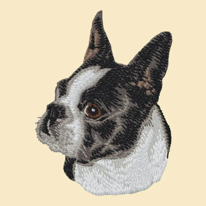 Boston Terrier Embroidered Tote - Image 4
