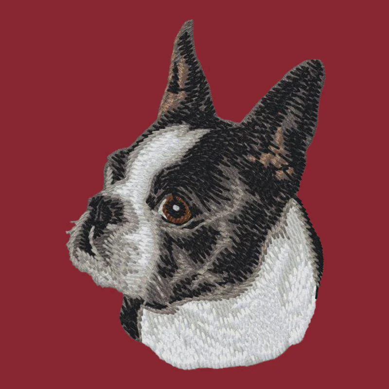 Boston Terrier Embroidered Wearable Blanket - Image 8