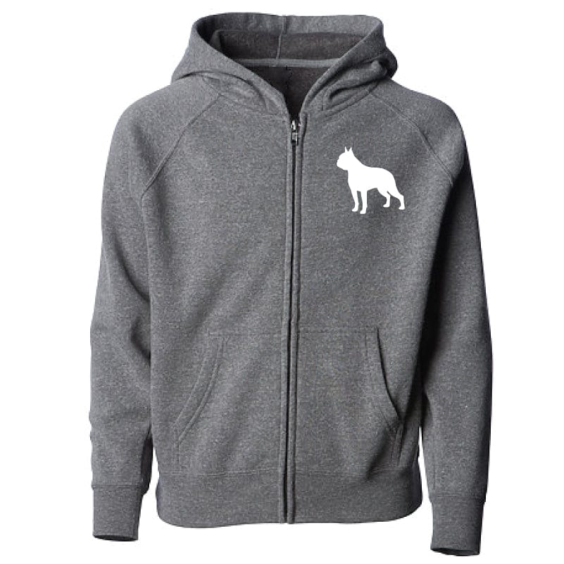 Boston Terrier - Youth Full Zip Sweatshirt