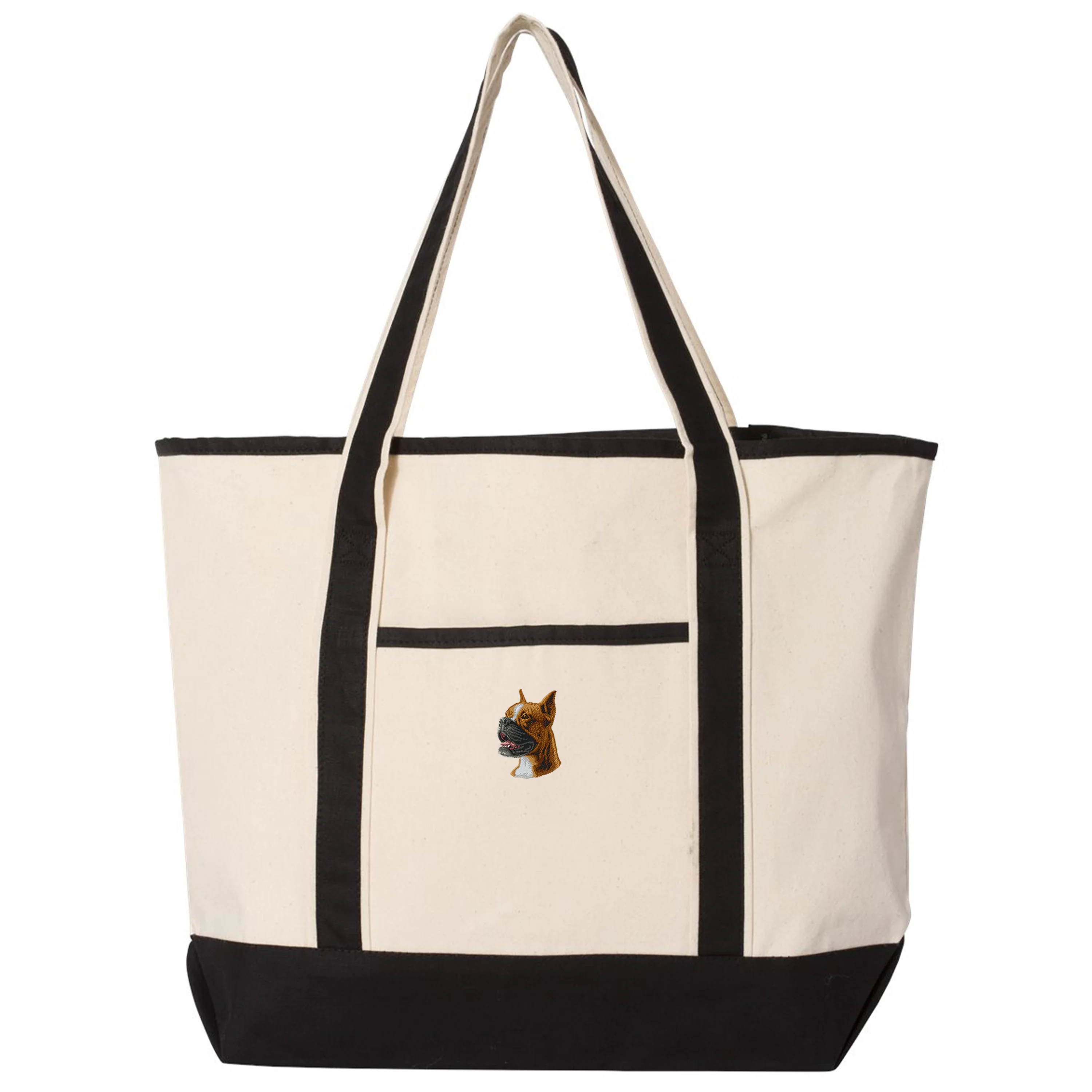 Boxer Embroidered Tote