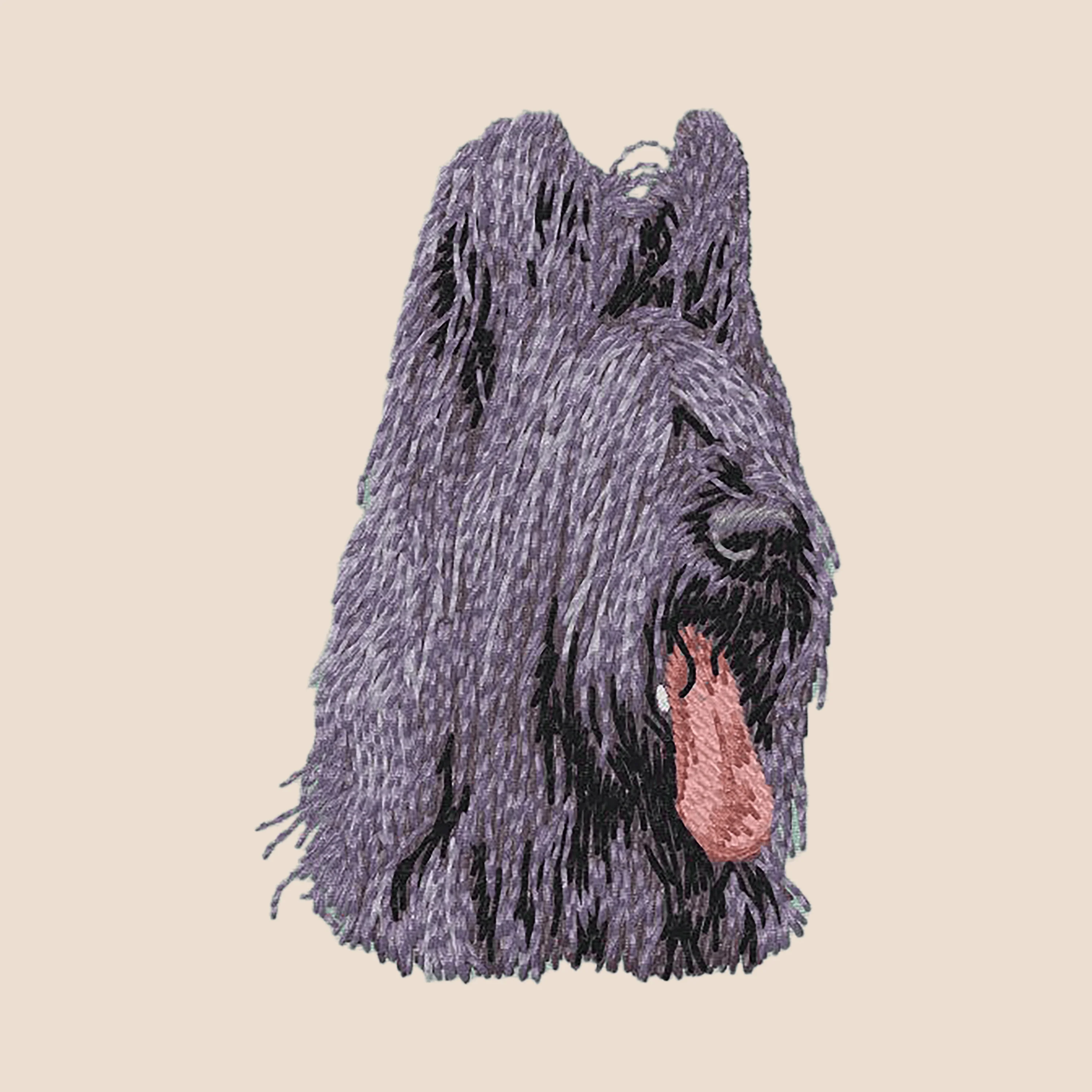 Briard Embroidered Tote - Image 4