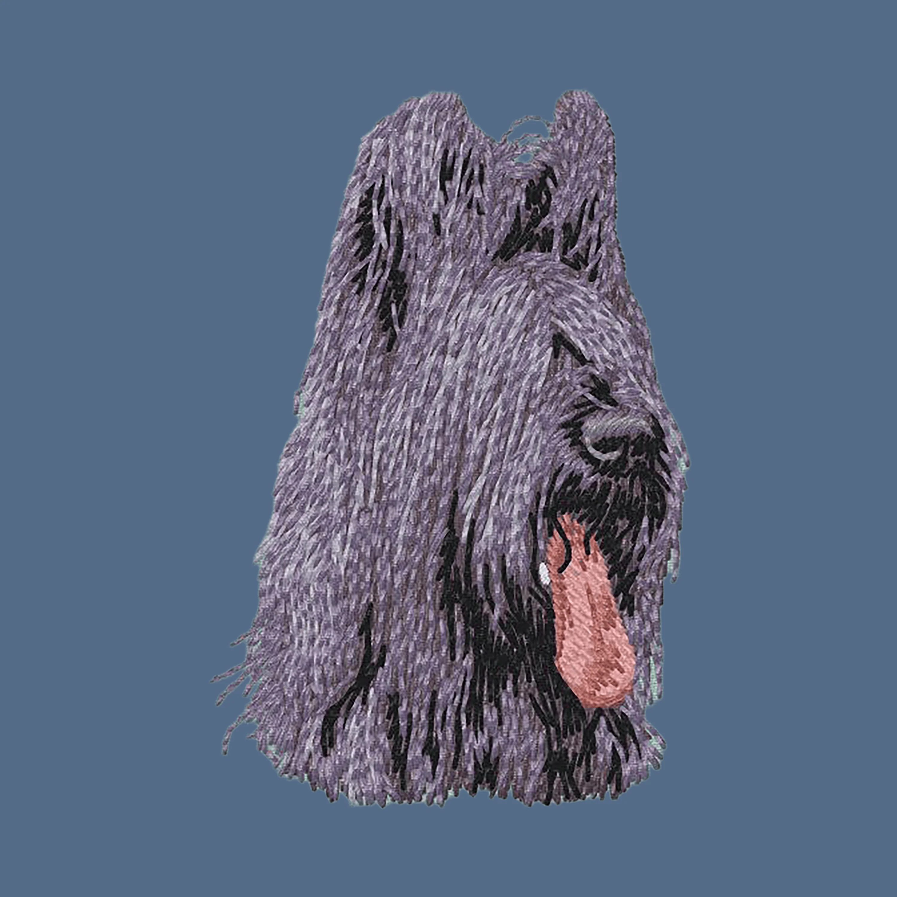Briard Embroidered Women's Denim Shirt - Image 3