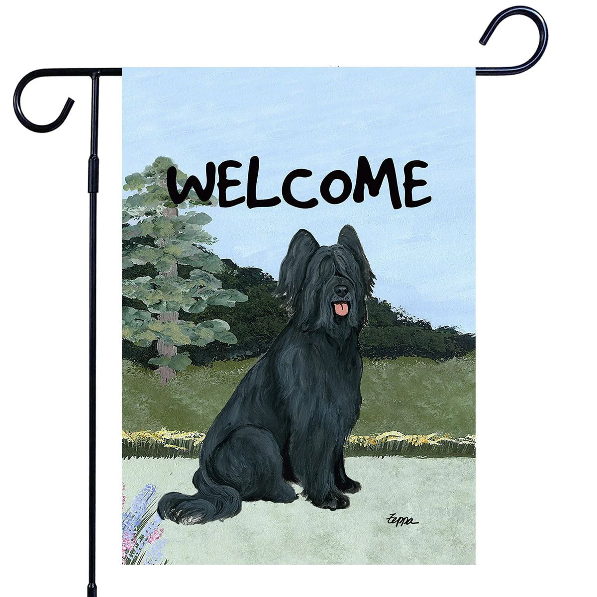 Briard Garden Flag - Image 2
