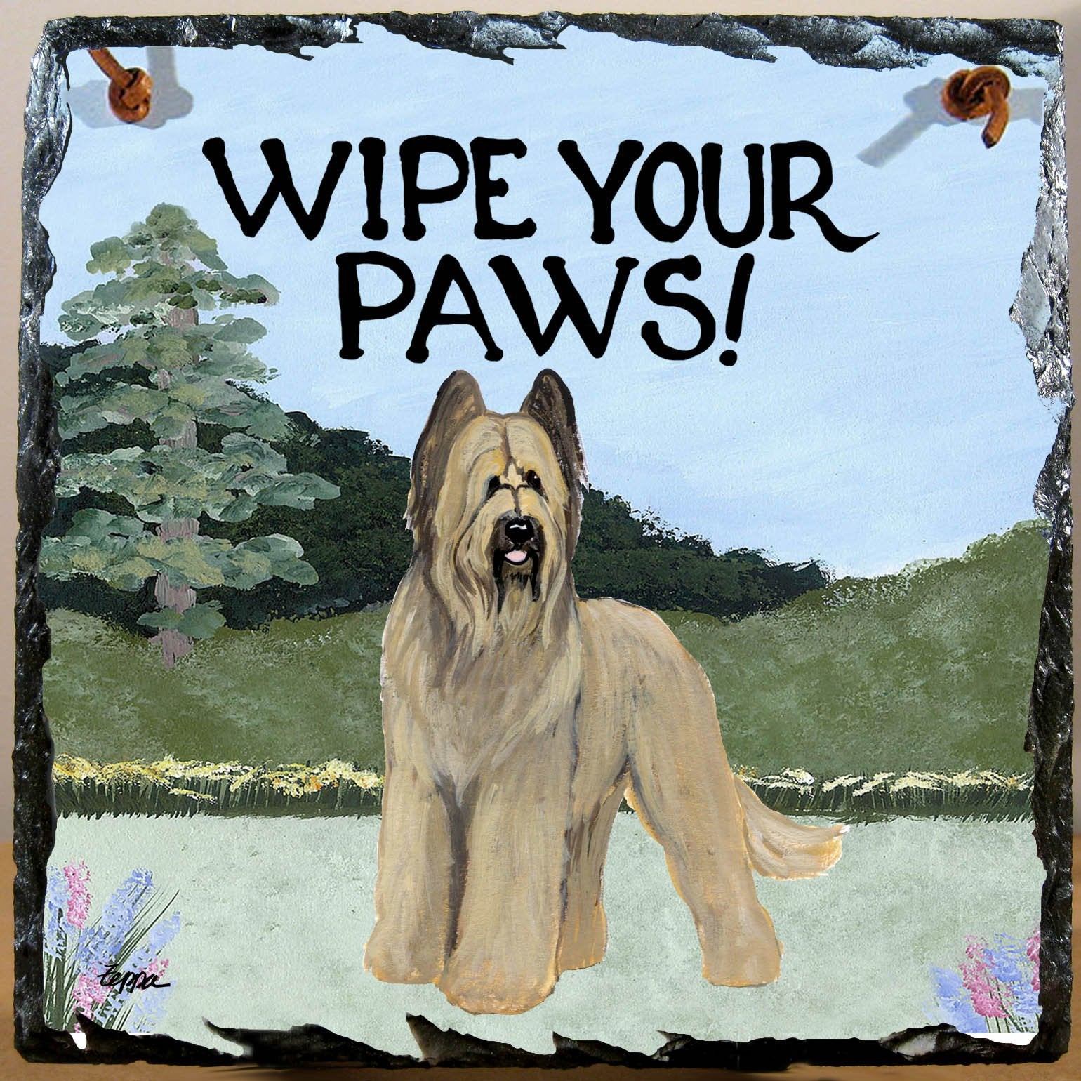 Briard Slate Sign - Image 2