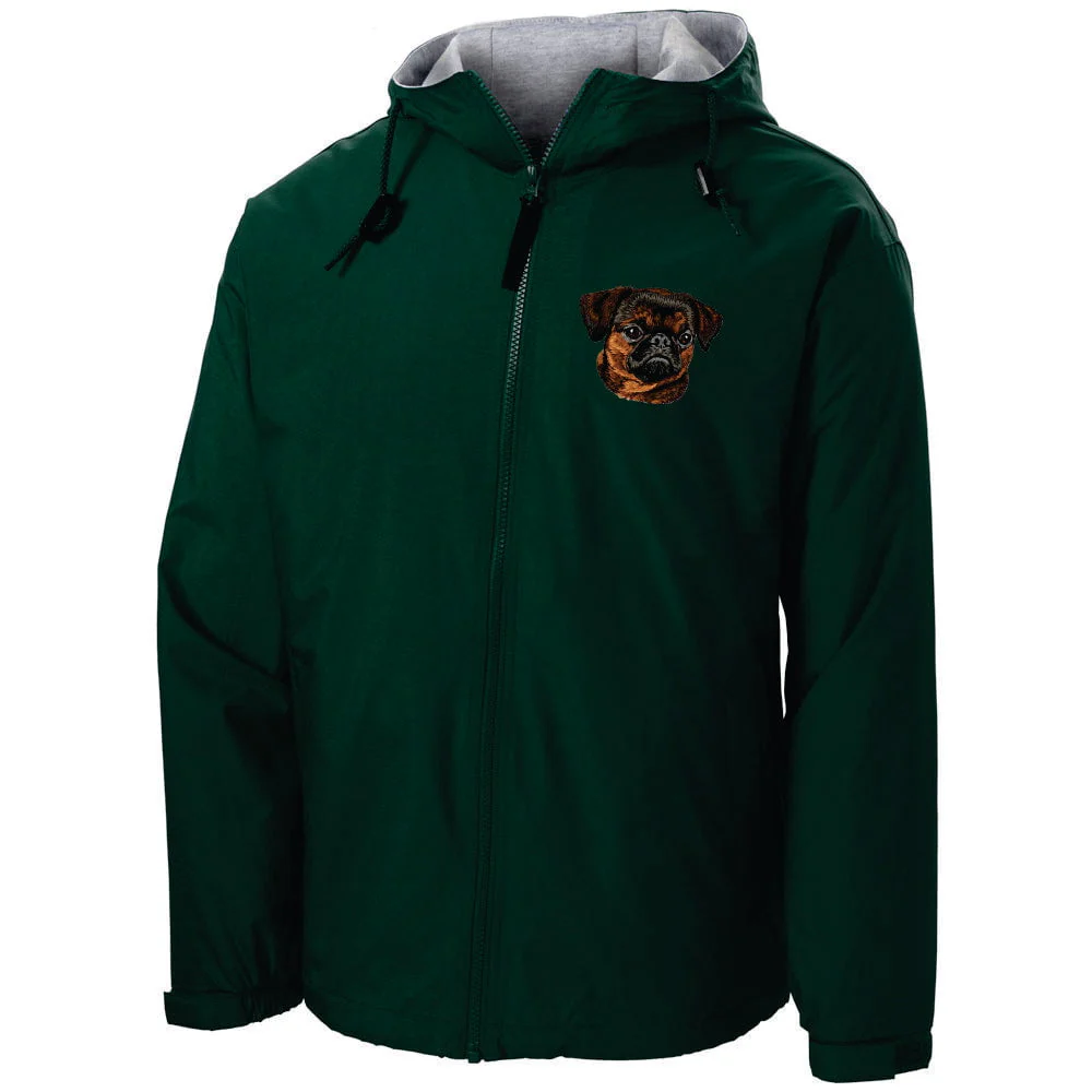 Brussels Griffon Embroidered Hooded Jacket - Image 3