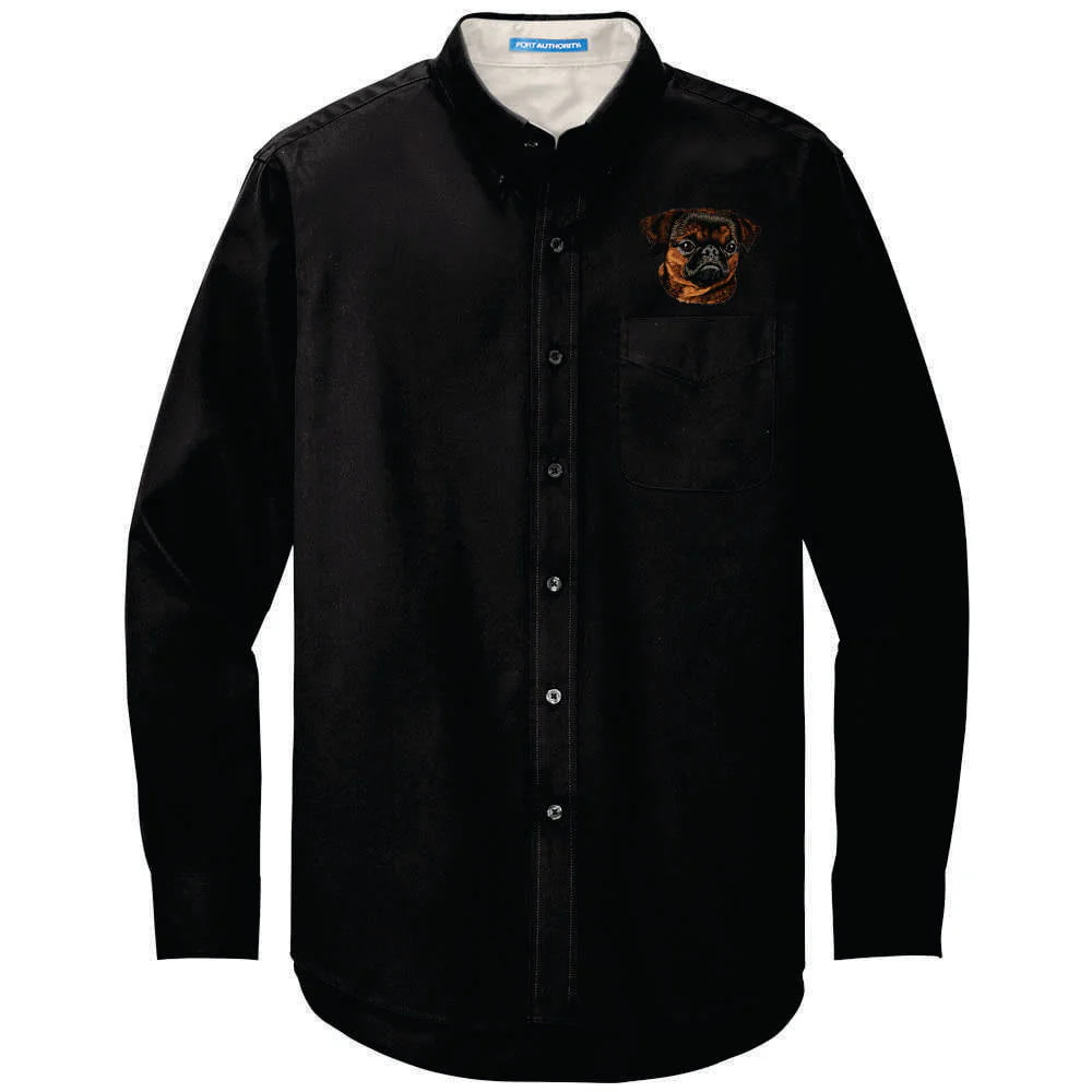 Brussels Griffon Long Sleeve Button Up Shirt - Image 4