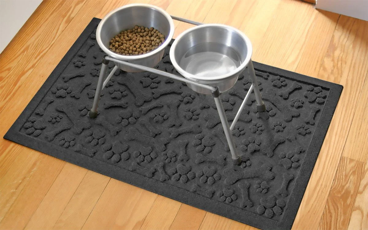 Bungalow Flooring Waterhog Paws & Bones Dog Dinner Mat - Image 4