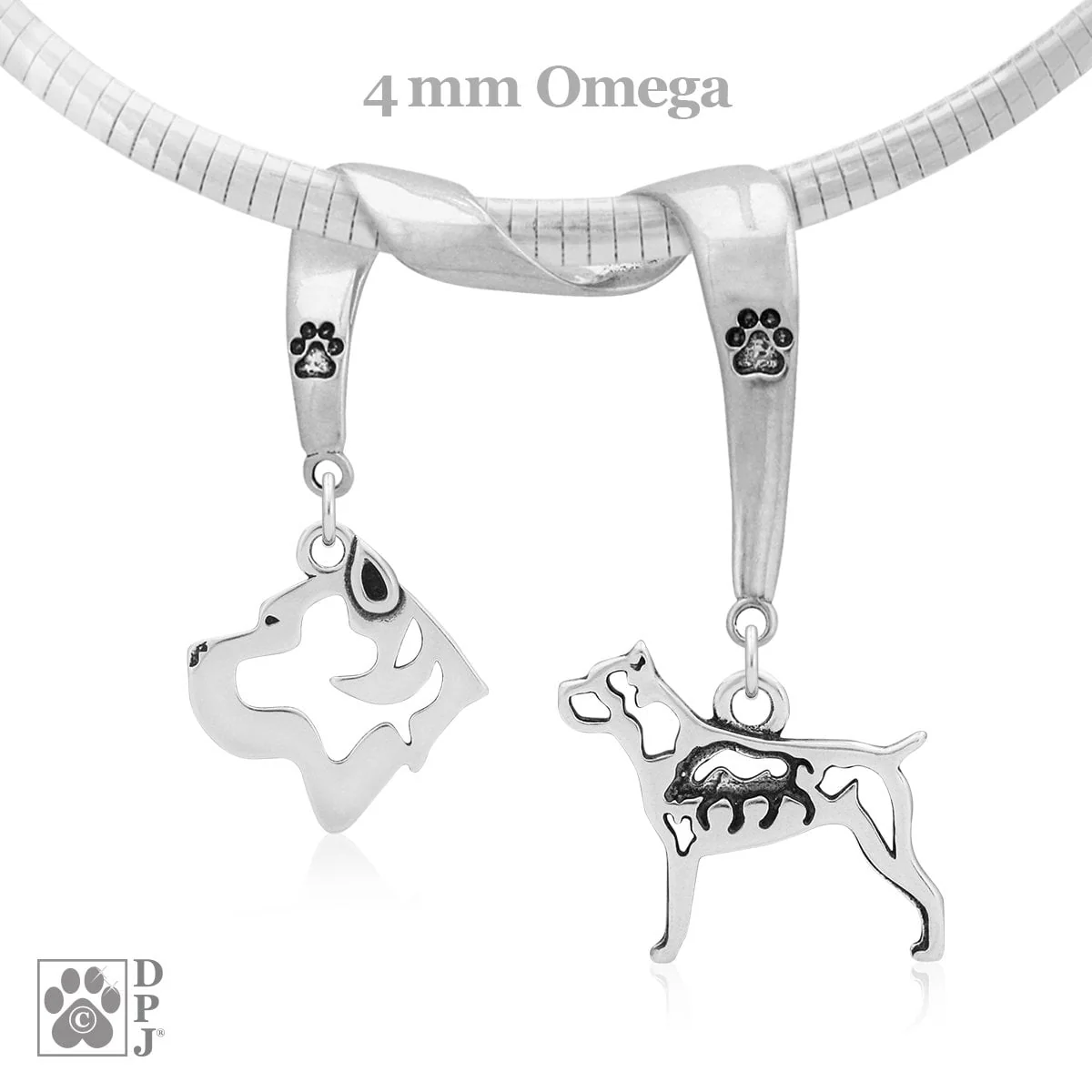 Cane Corso, Charm Holder, Necklace - Image 2