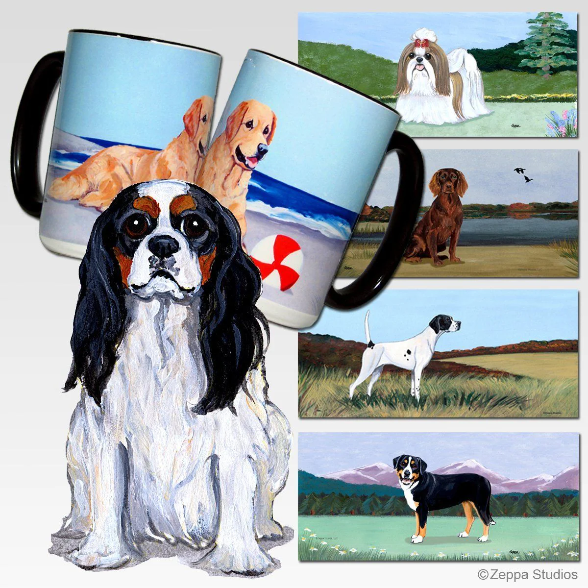 Cavalier King Charles Spaniel Scenic Mug - Image 5