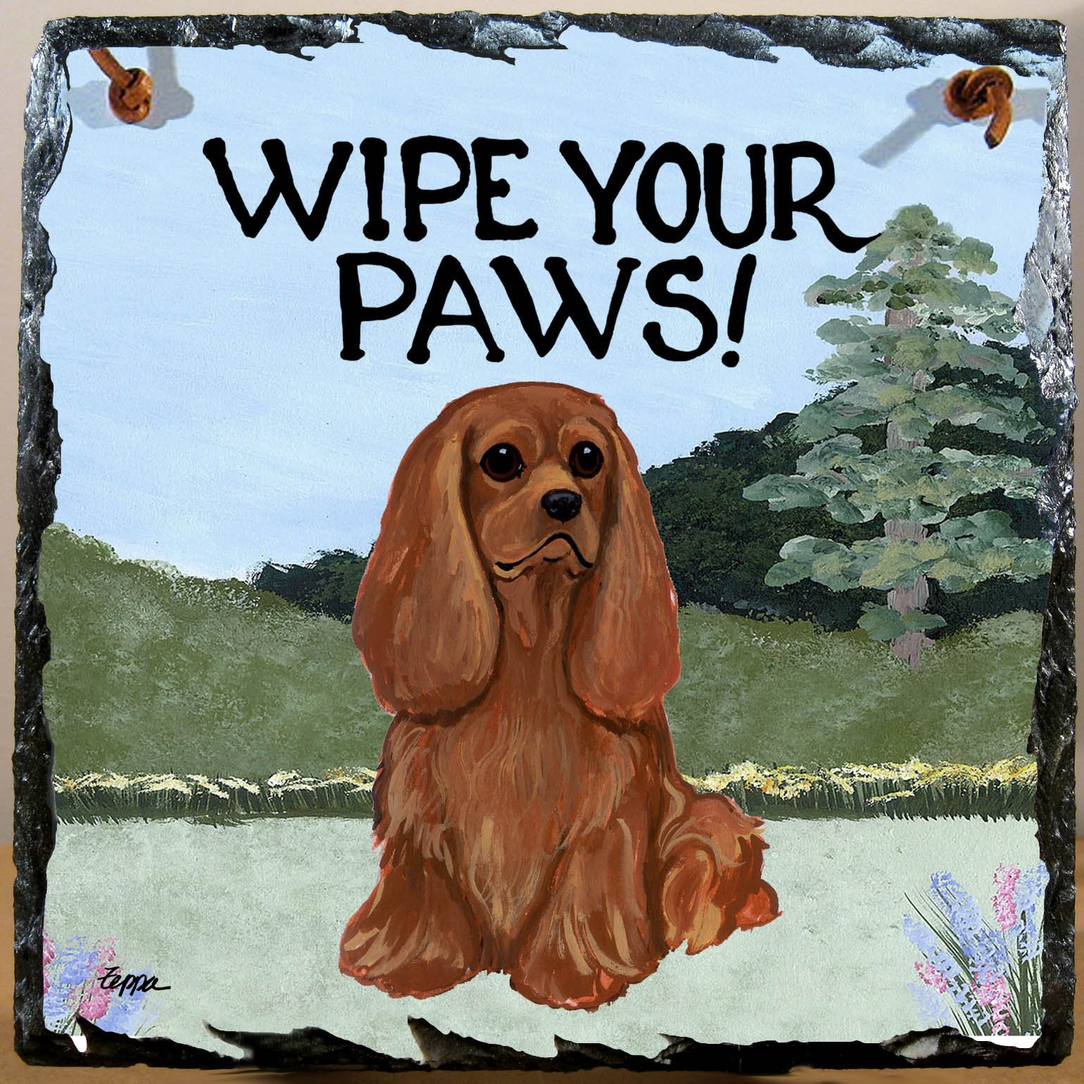 Cavalier King Charles Spaniel Slate Sign - Image 2