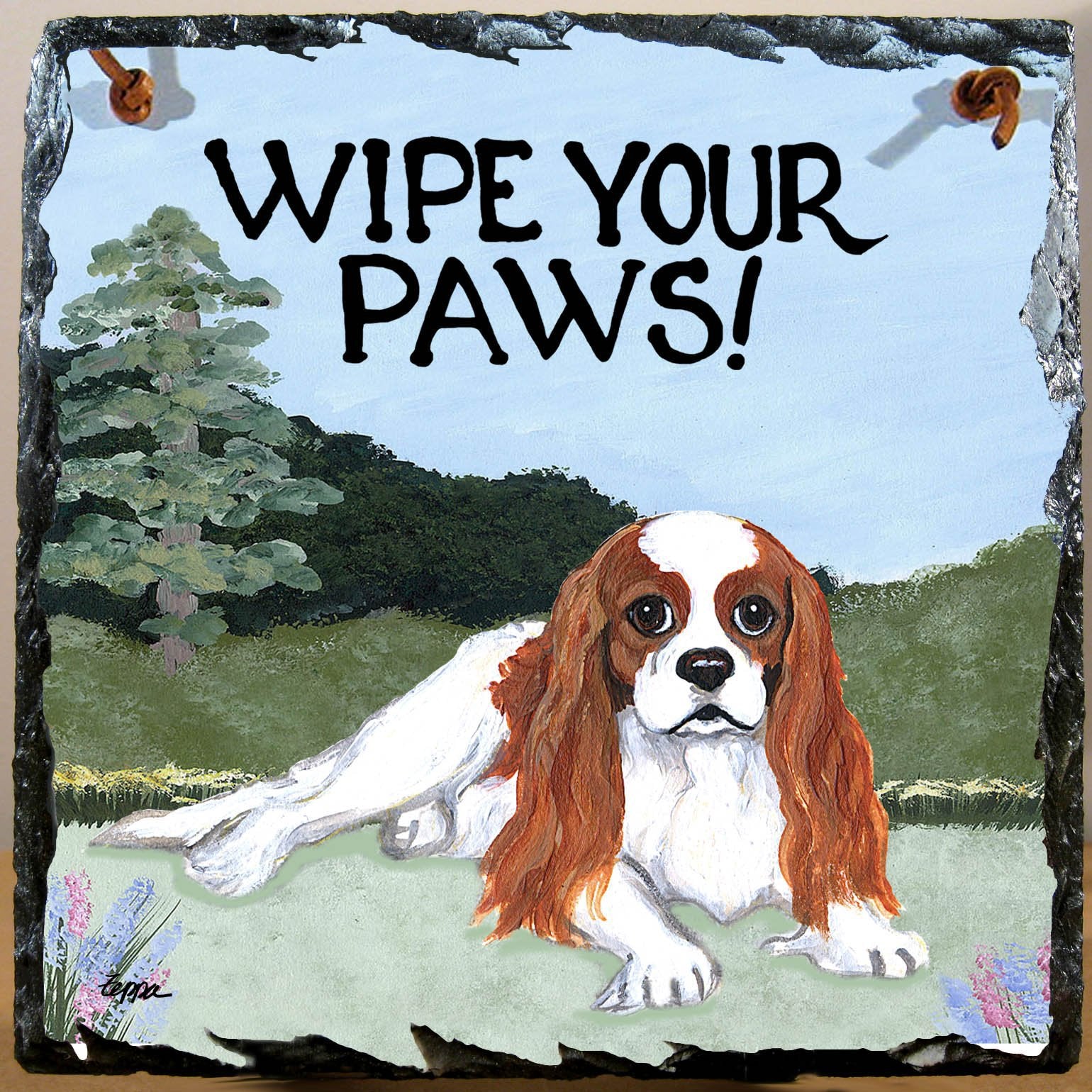 Cavalier King Charles Spaniel Slate Sign - Image 4