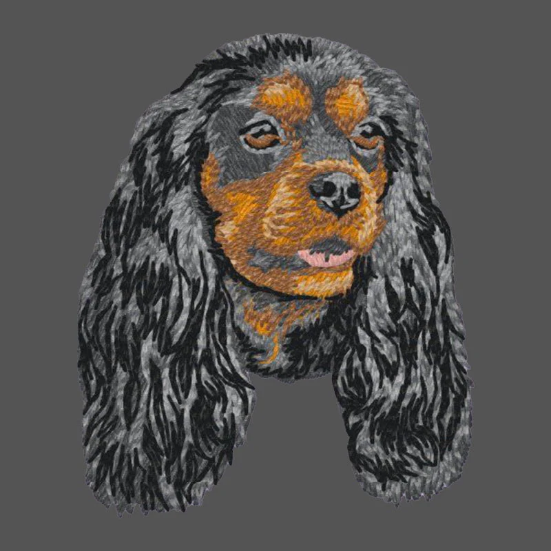 Cavalier King Charles Spaniel Embroidered Men's Fleece Jacket - Image 2