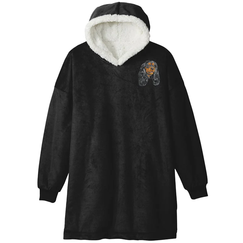 Cavalier King Charles Spaniel Embroidered Wearable Blanket