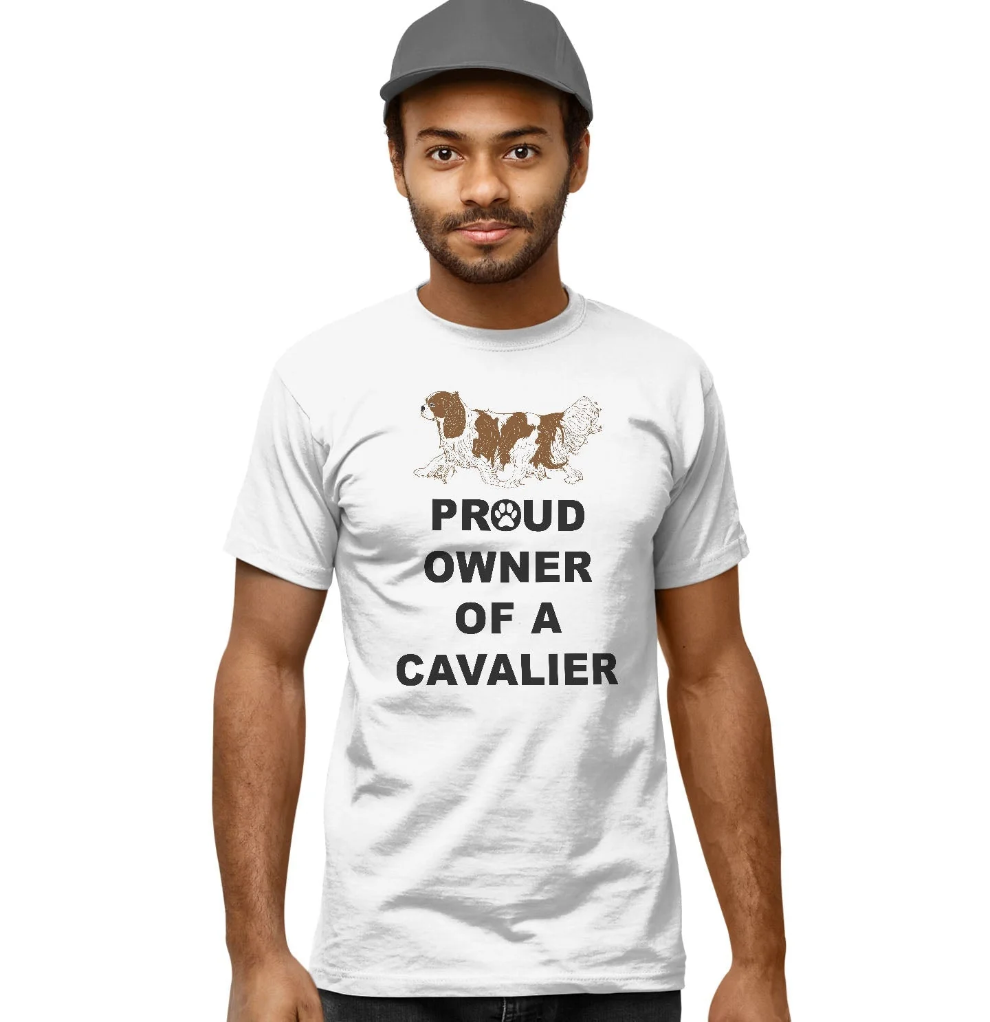 Cavalier King Charles Spaniel Proud Owner - Adult Unisex T-Shirt - Image 4