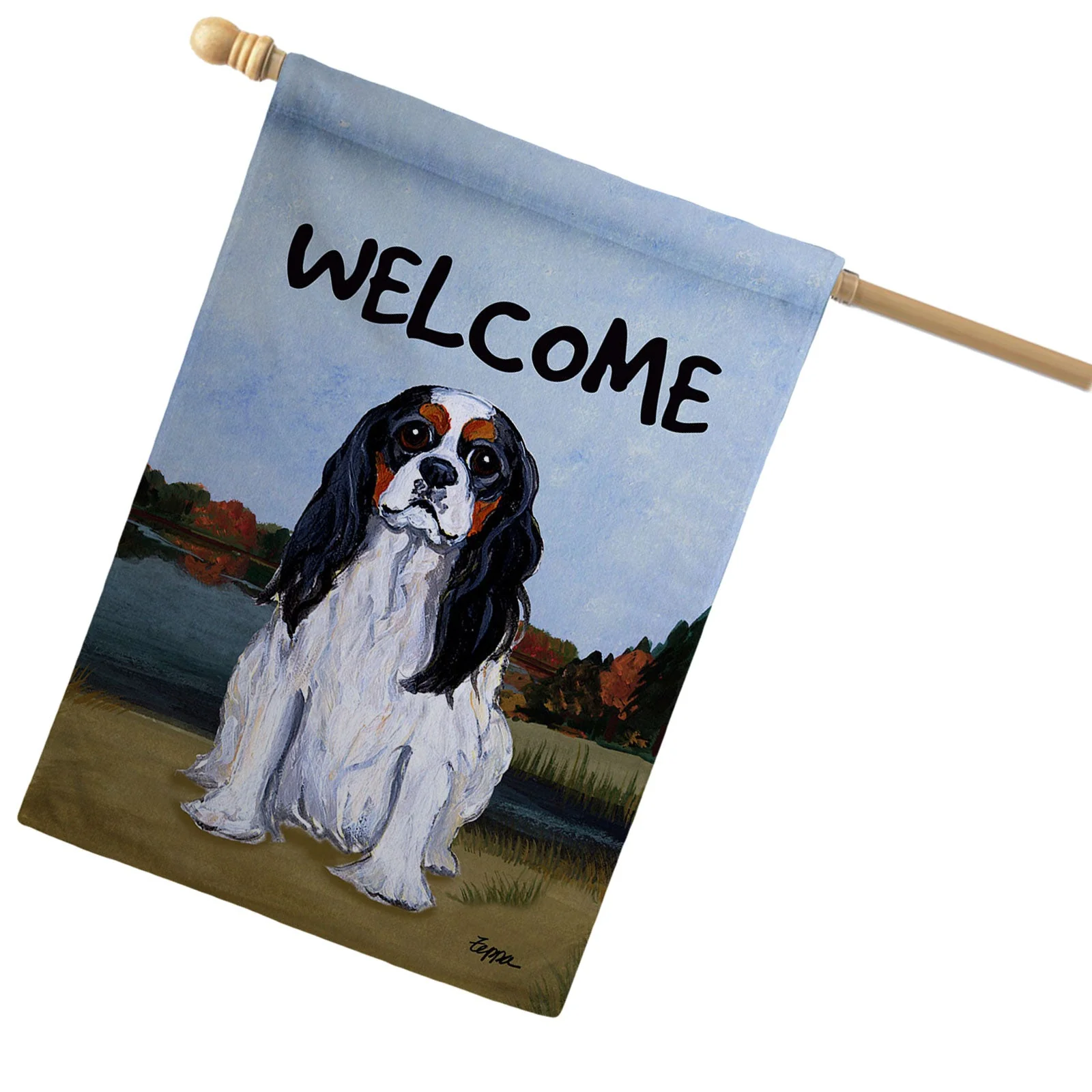 Cavalier King Charles Spaniel House Flag - Image 4