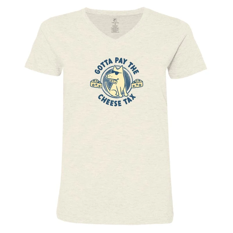 Cheese Tax - Ladies T-Shirt V-Neck