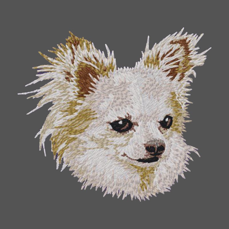 Chihuahua Embroidered Men's Fleece Jacket - Image 4
