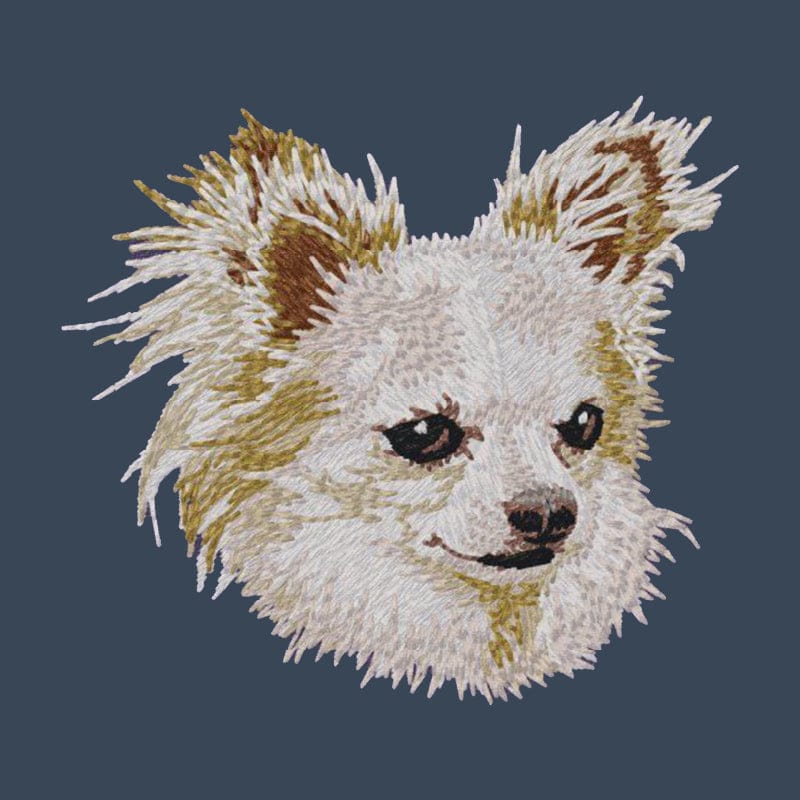 Chihuahua Embroidered Women's Denim Shirt - Image 4