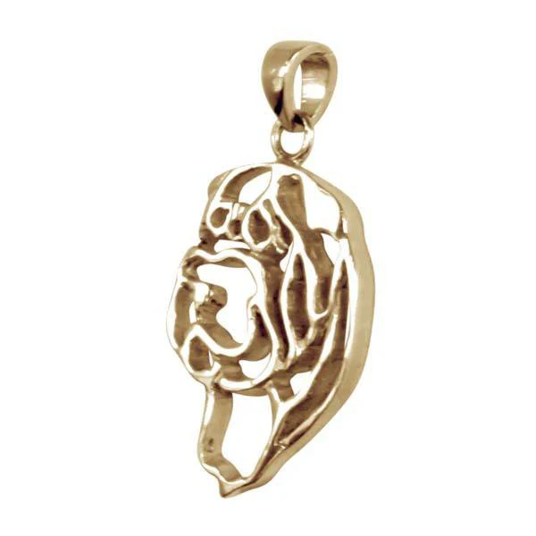 Chinese Shar-Pei 14K Gold Cut Out Pendant - Image 3