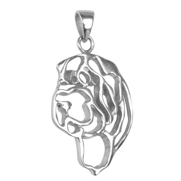 Chinese Shar-Pei Sterling Silver Cut Out Pendants - Image 2