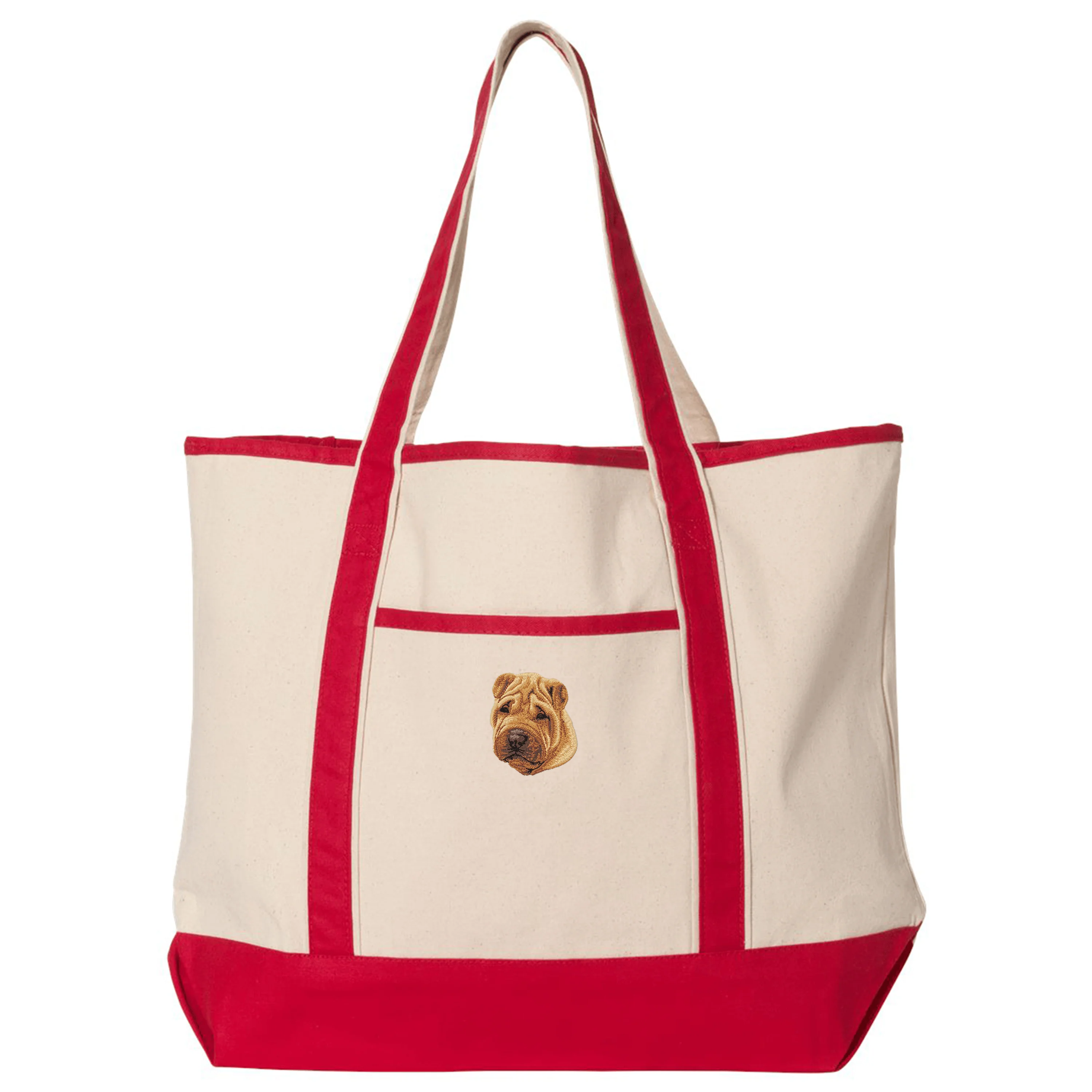 Chinese Shar-Pei Embroidered Tote - Image 3