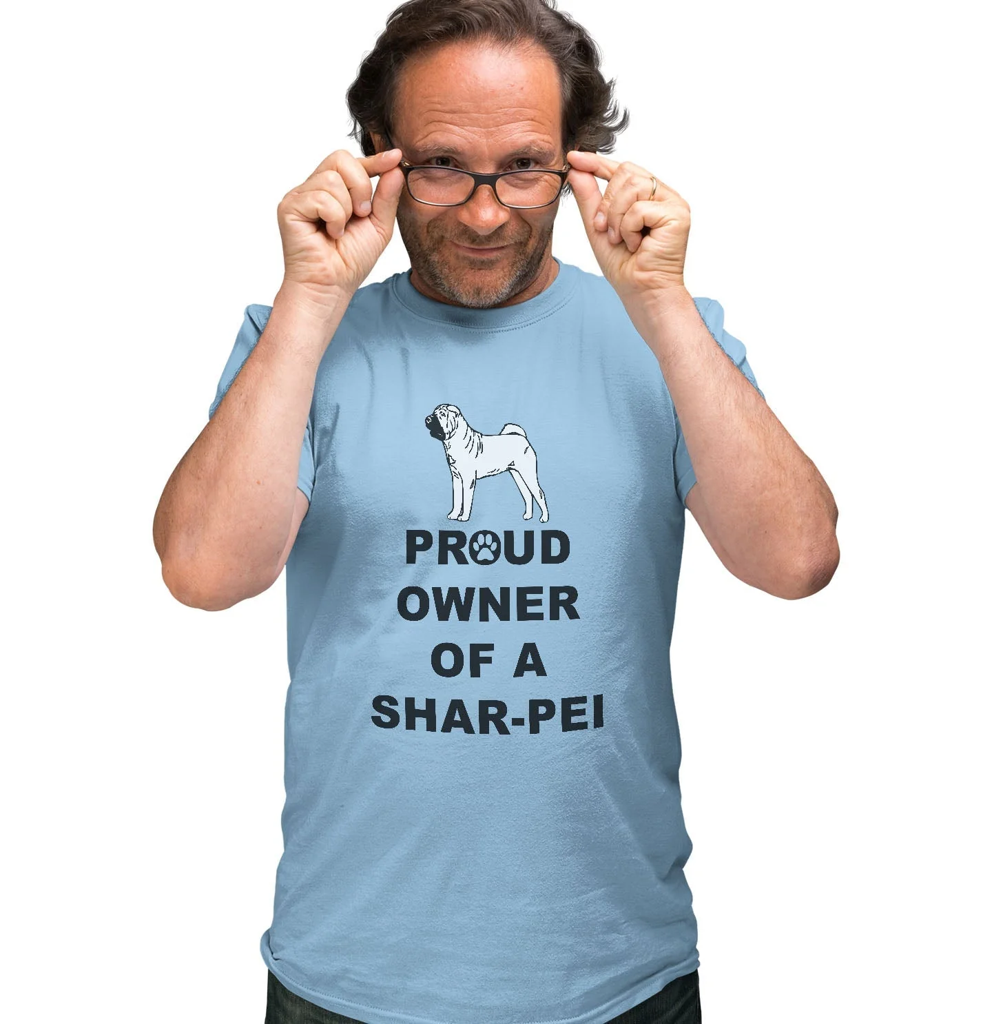 Chinese Shar-Pei Proud Owner - Adult Unisex T-Shirt - Image 3