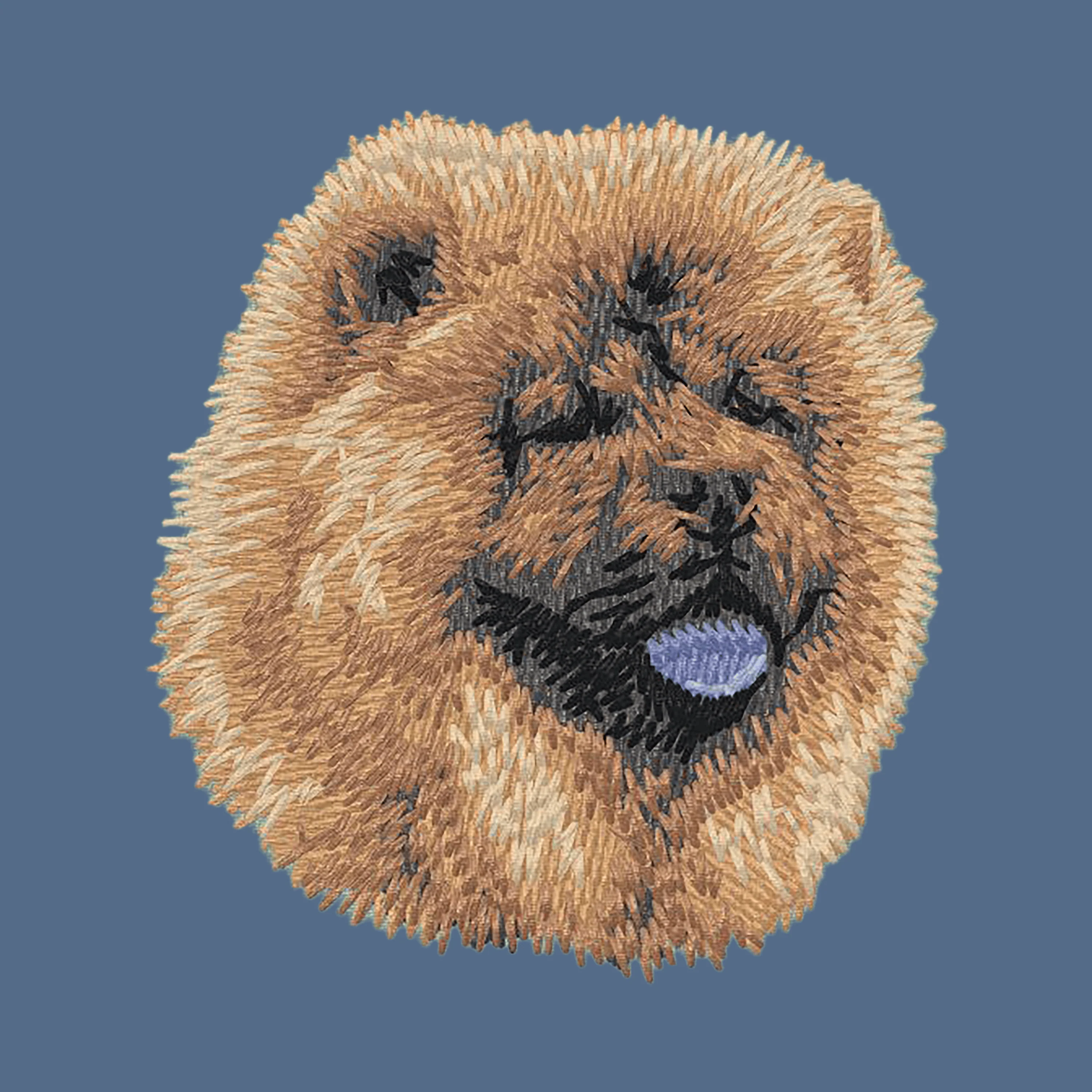 Chow Chow Embroidered Women's Denim Shirt - Image 2