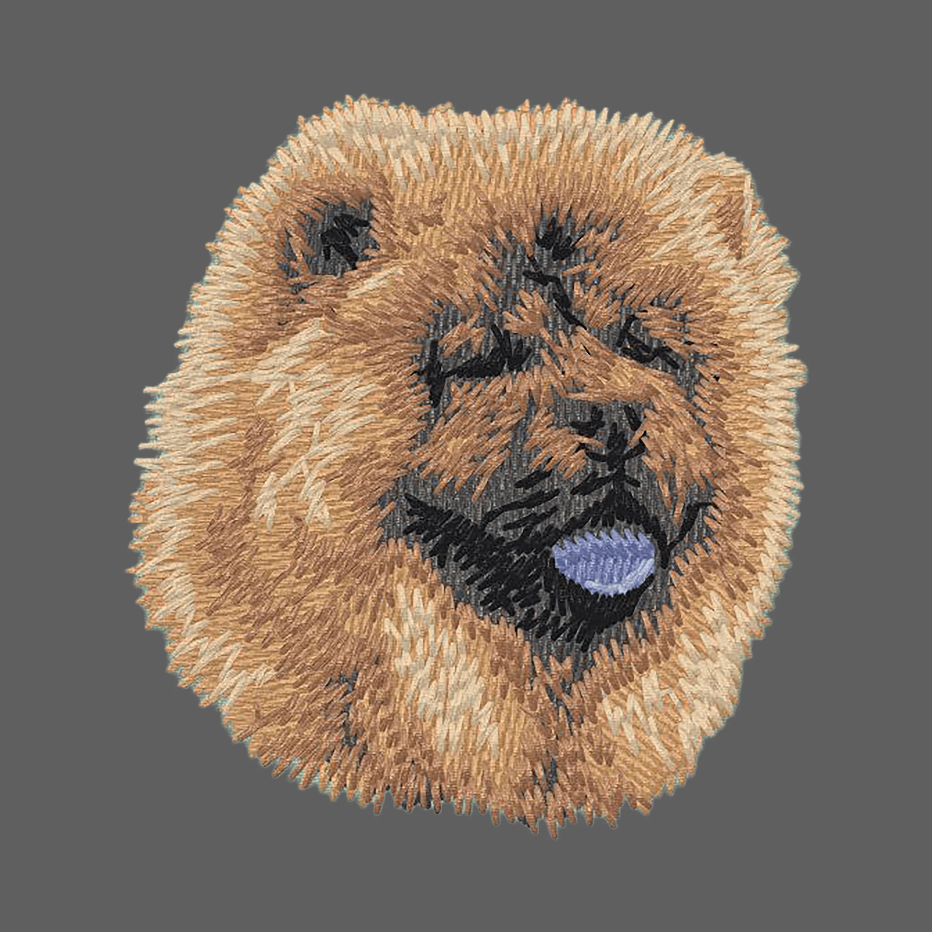 Chow Chow Embroidered Women's Fleece Jacket - Image 2