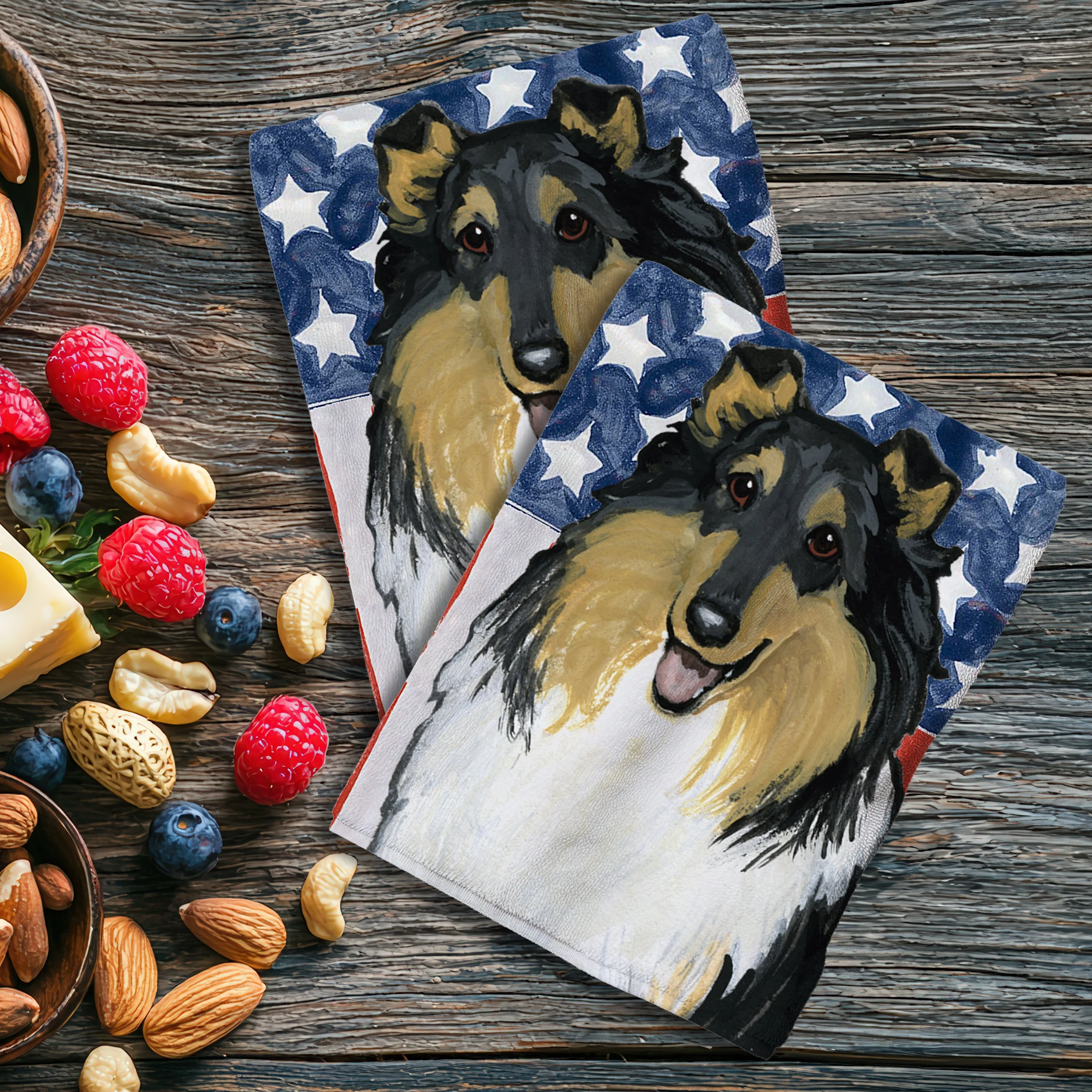 Collie Americana Kitchen Towel Set - Image 2
