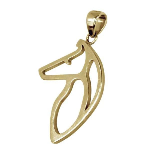 Collie 14K Gold Cut Out Pendant - Image 5