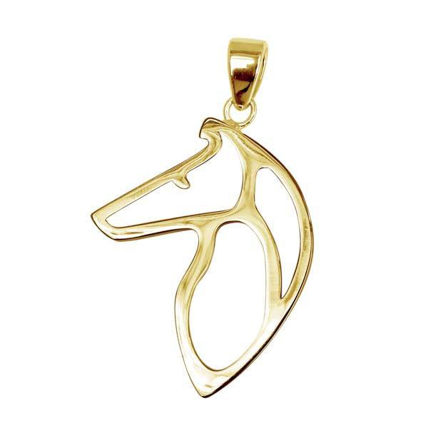 Collie 14K Gold Cut Out Pendant - Image 6