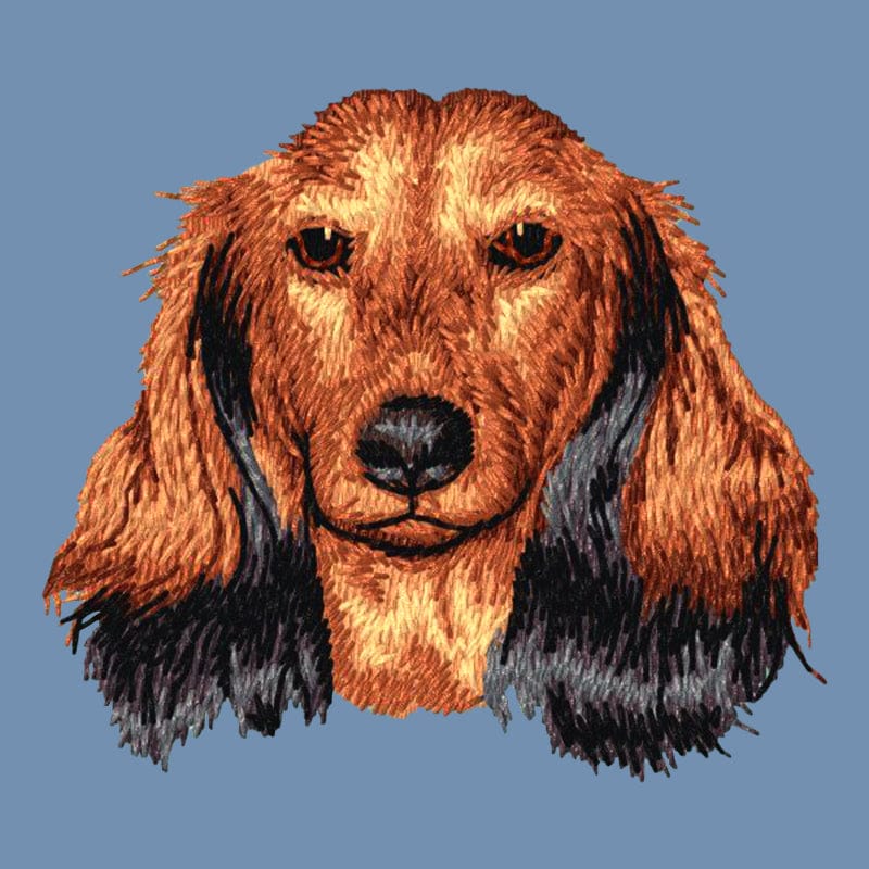 Dachshund Embroidered Men's Denim Shirt - Image 14