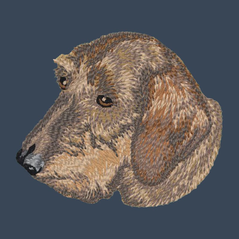 Dachshund Embroidered Women's Denim Shirt - Image 4