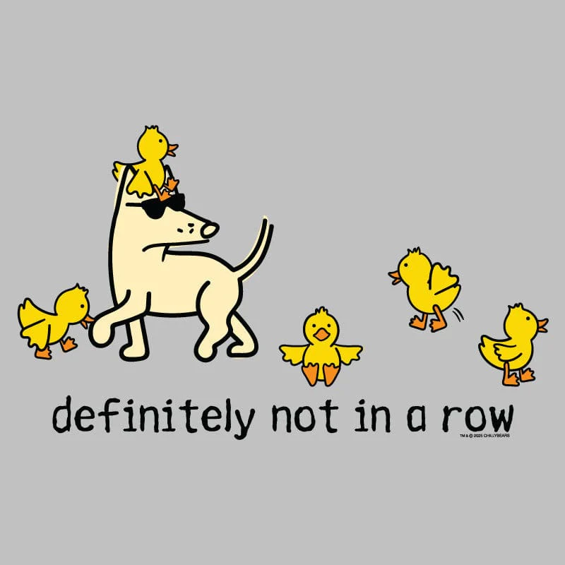 Definitely Not in a Row - Ladies T-Shirt V-Neck - Image 4