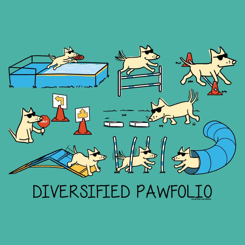 Diversified Pawfoilio Agility - Ladies T-Shirt V-Neck - Image 4