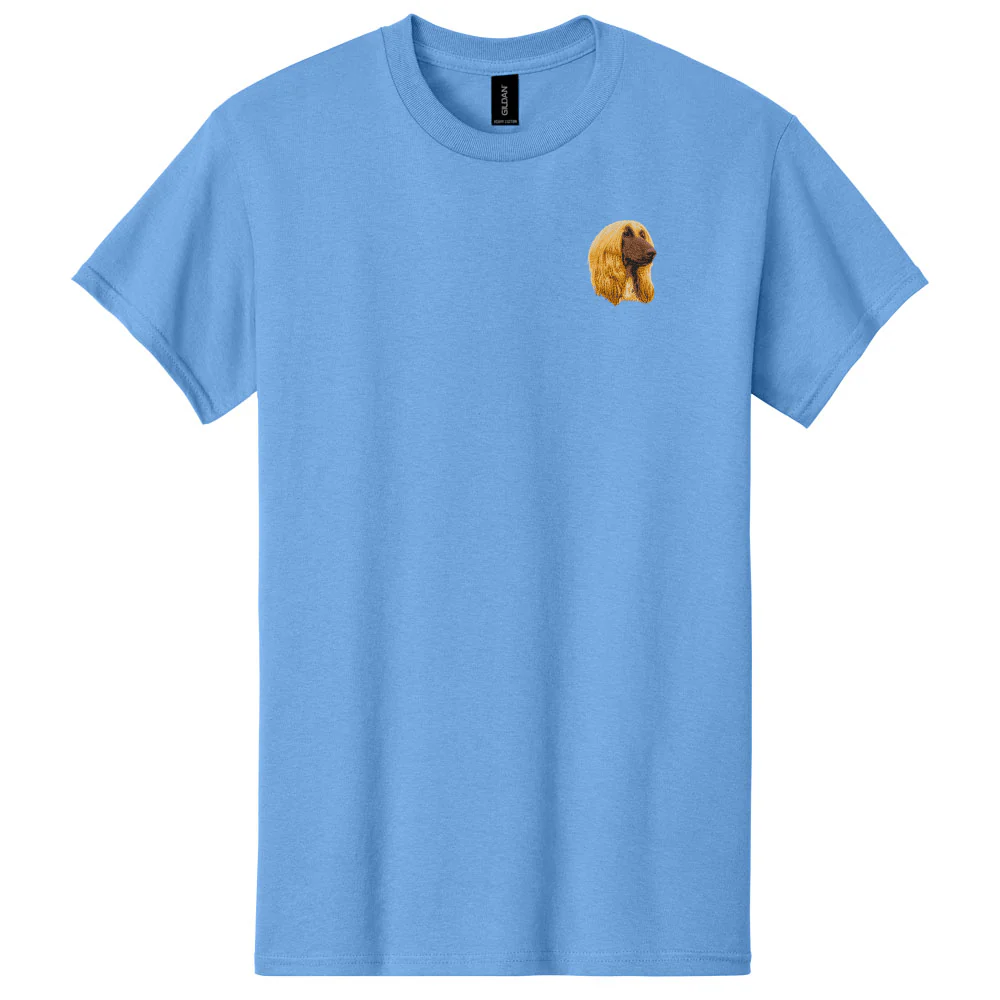 Afghan Hound Embroidered Men's T-Shirt