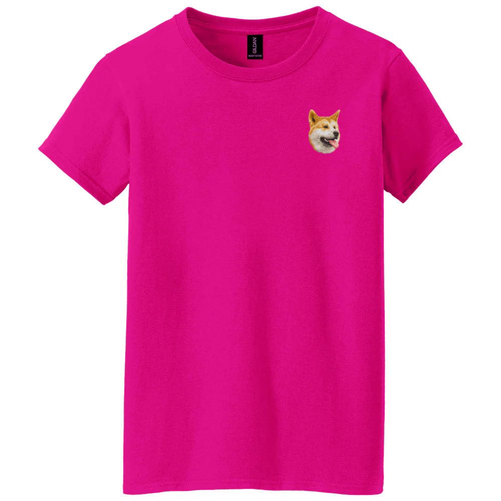 Akita Embroidered Women's T-Shirt